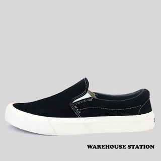SABA Vintage Slip On Black White-  Sepatu pria dan wanita