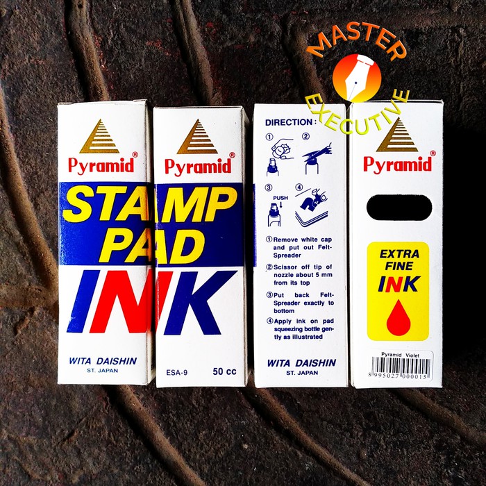 Pyramid Stamp Pad Ink P-50 / Tinta Stempel Cap 50 cc - Hitam