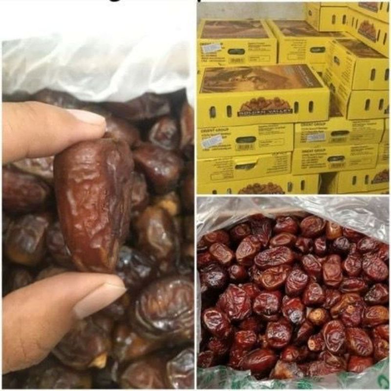 

Kurma Basah Mesir Madu 500gr Golden Valley Gizza / Golden Rotana Untuk Puasa & Nabeez Kemasan Plastik Enak Premium