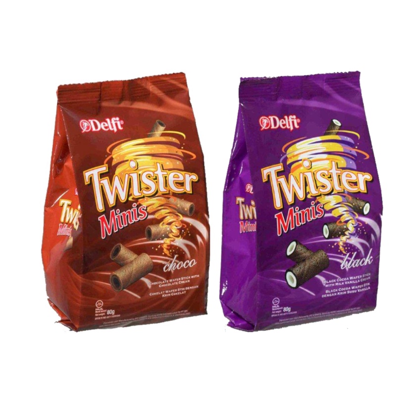 

Snack Cemilan Twister Mini - Choco 70 Gr / Black 45gr - 70gr