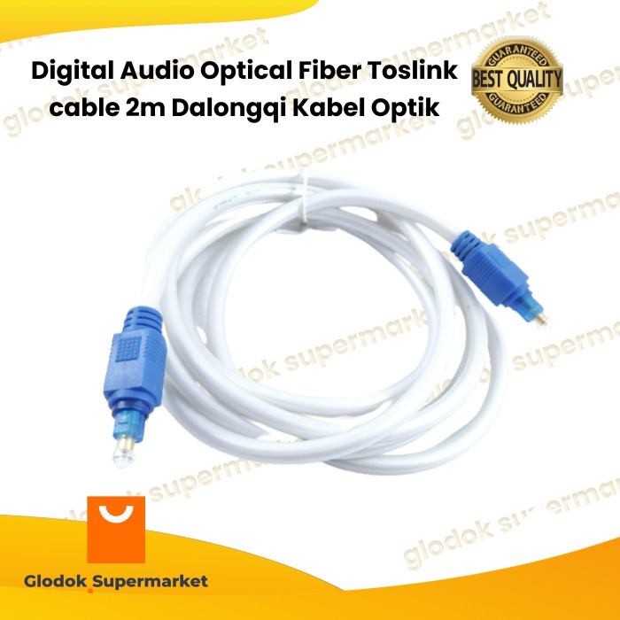 Digital Audio Optical Fiber Toslink cable 2m Dalongqi Kabel Optik