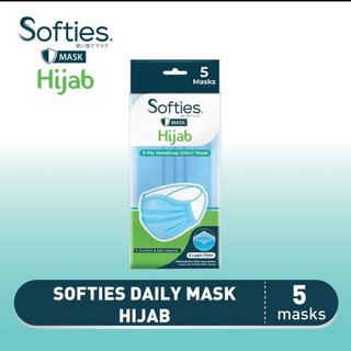 SOFTIES MASKER DAILY MASK HEADLOOP ISI 5 PCS HIJAB