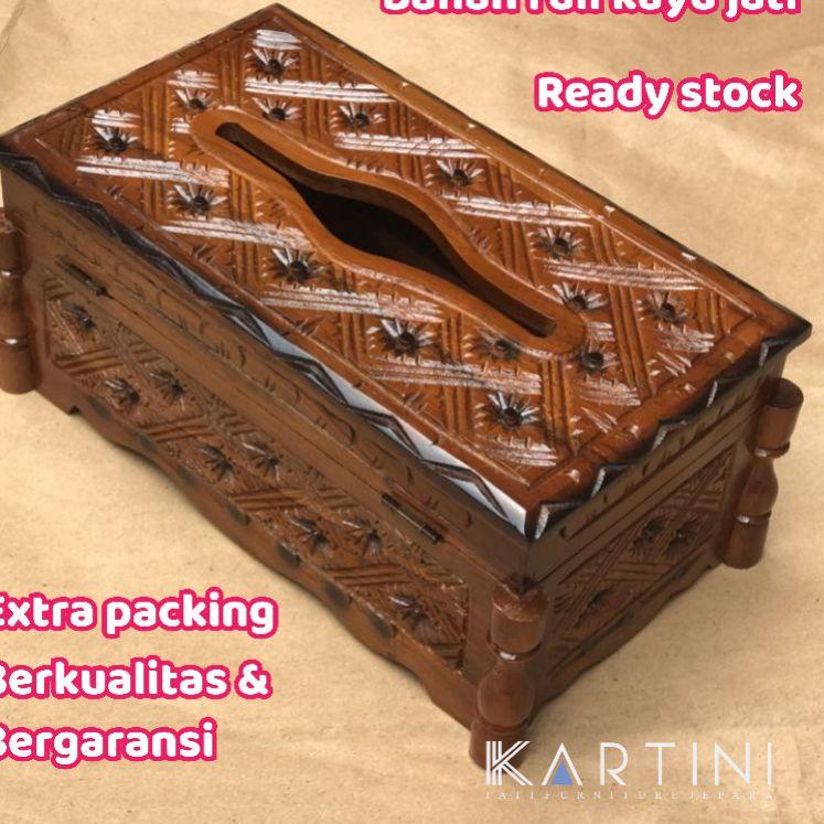 Hot Sell.. kotak tisu ukir / kotak tisu kayu jati / sovenir kotak tisu ukir / tempat tisu ukir / tem