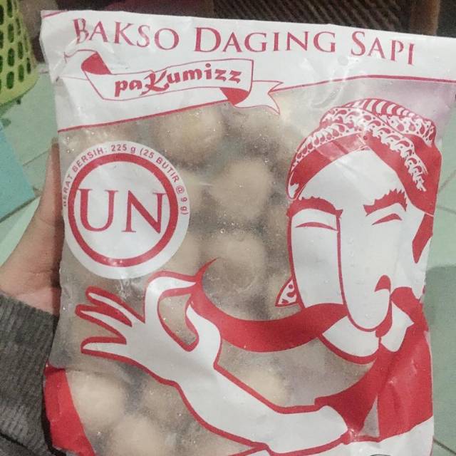 

Frozen food bakso daging sapi pa kumis