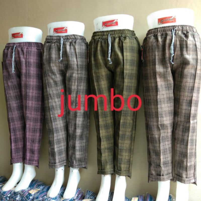 Tartan Jumbo Gabardin Semiwol Kotak