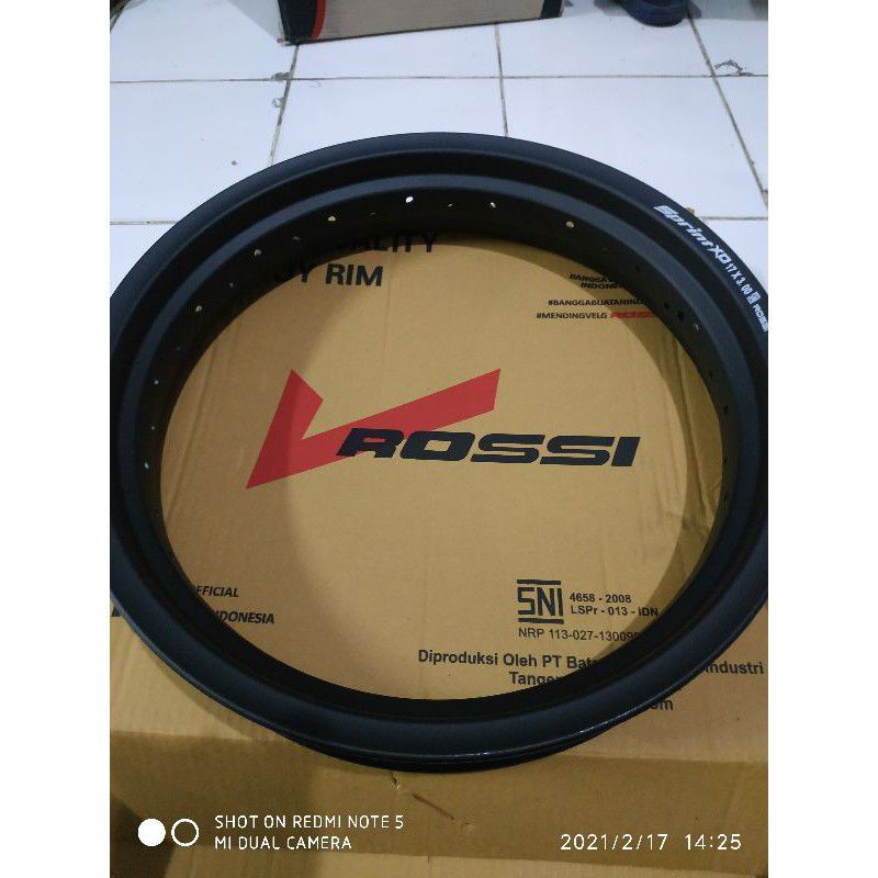 VELG ROSSI SPRINT XD 300 350 / 17 BLACK DOFF 36 HOLES