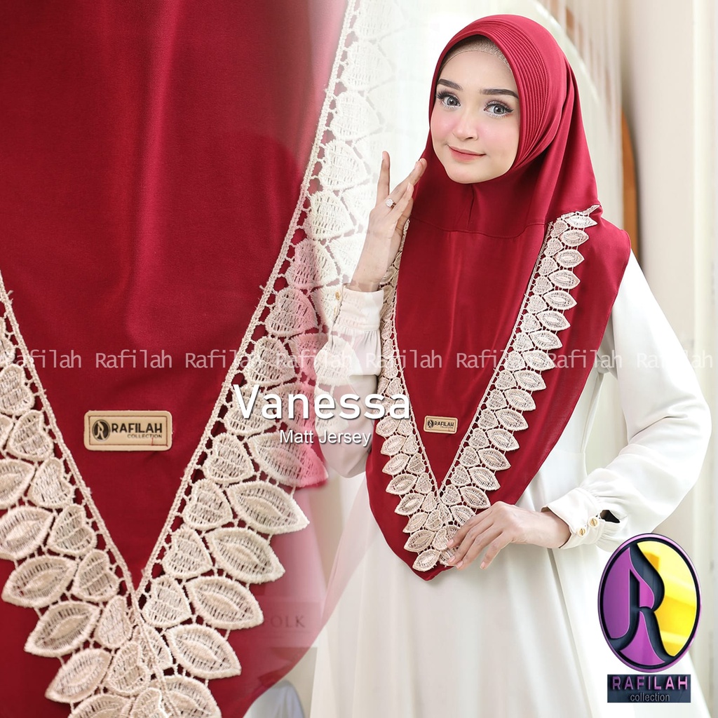 Jilbab Instan Jersey Renda Rafilah Vanessa