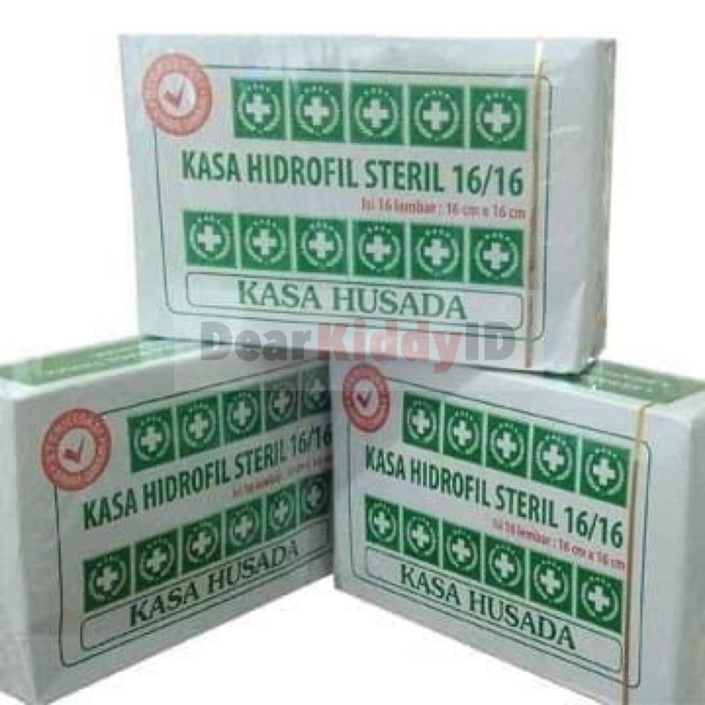 Husada Kasa Steril 16 Lembar 16x16 Membalut Dan Merawat Luka Besar/Kecil