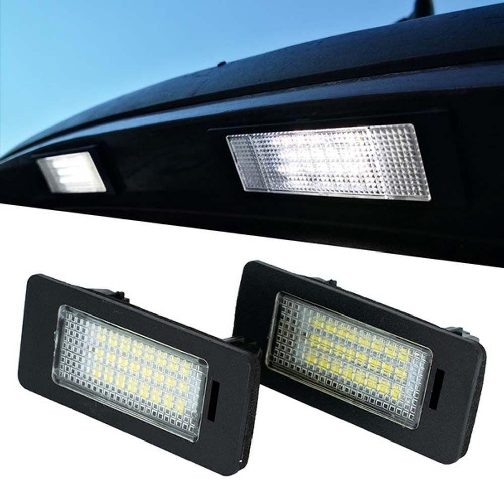 Lanfy Lampu Plat Nomor High power Profesional Putih No Error E90 E91 E92 E61 E70 E71 Untuk BMW E39 E60 ABS