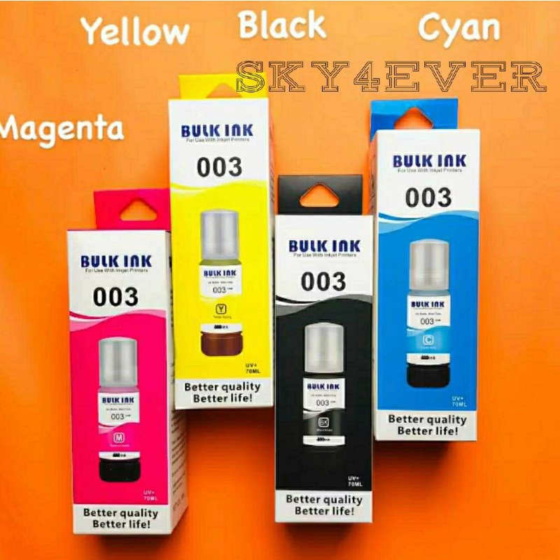 TINTA KOREA BULK INK EPSON 003 Hitam Black 003 Cyan Magenta Yellow