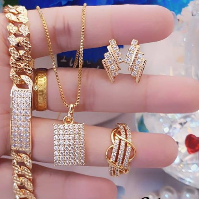 Xuping set perhiasan lapis emas 24k 2608