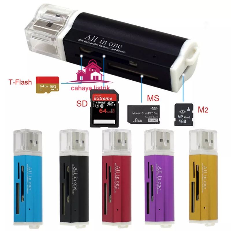 Card Reader USB Flashdisk All in One serbaguna OTG