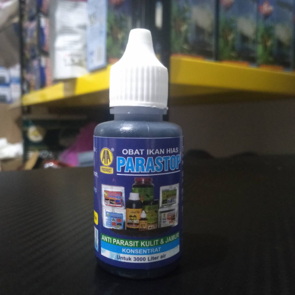 PARASTOP OBAT IKAN 30 ML ANTI PARASIT KULIT &amp; JAMUR