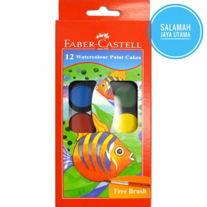 

Watercolours Paint Cakes 12 Warna Faber Castell Slmh5 Ayo Order