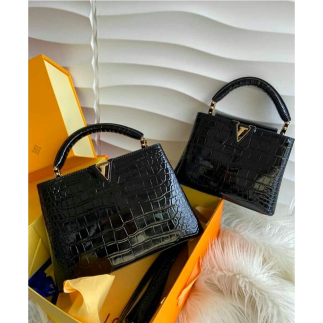 LV Capucines Croco Full Leather Hand Bag