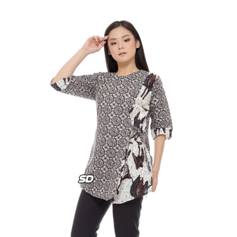 M-L-XL Batik wanita ASJ SA HRB026 Kenongo Pekalongan Sogan Tulis-SD 16