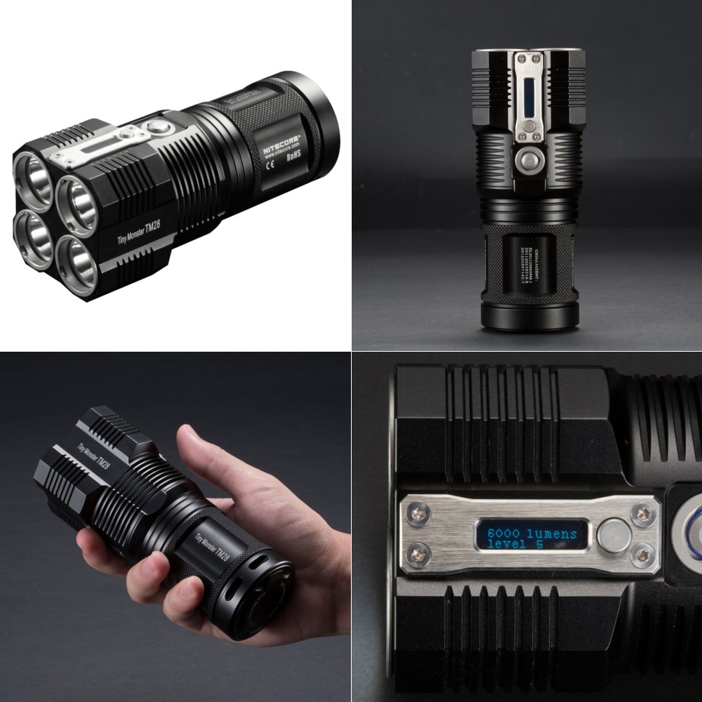 NITECORE TM28 Senter LED CREE XHP35 HI 6000 Lumens - Black