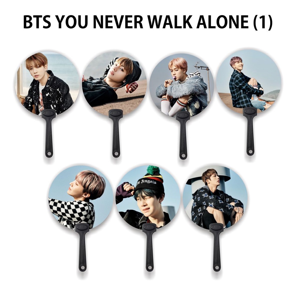 [READY STOCK] KIPAS TANGAN / HANDFAN BTS YOU NEVER WALK ALONE (1) - SOUVENIR KPOP UNOFFICIAL