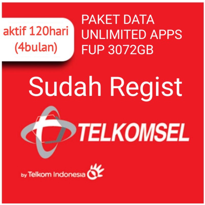 Perdana paket data internet unlimited telkomsel aktif 120hari promo