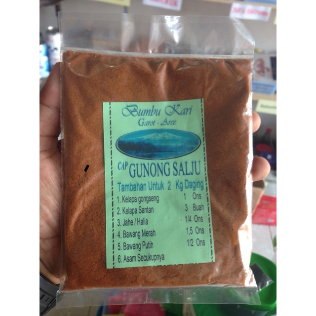 

Bumbu Kari Aceh ( untuk 2 kg daging )