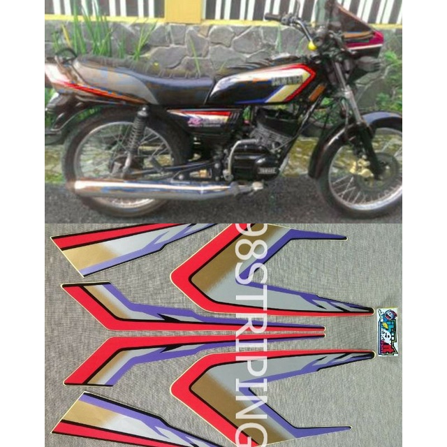 STRIPING RX SPECIAL MERAH TAHUN 1995 STIKER LIS STANDAR ORI YAMAHA