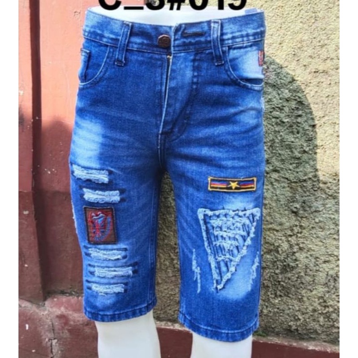 Jeans pendek pria sobek distro/ Celana jeans pendek fashion distro pria/ Pendek jeans seobek distro