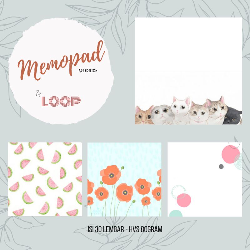 

Memo Pad Estetik Motif Abstrak - Art Edition