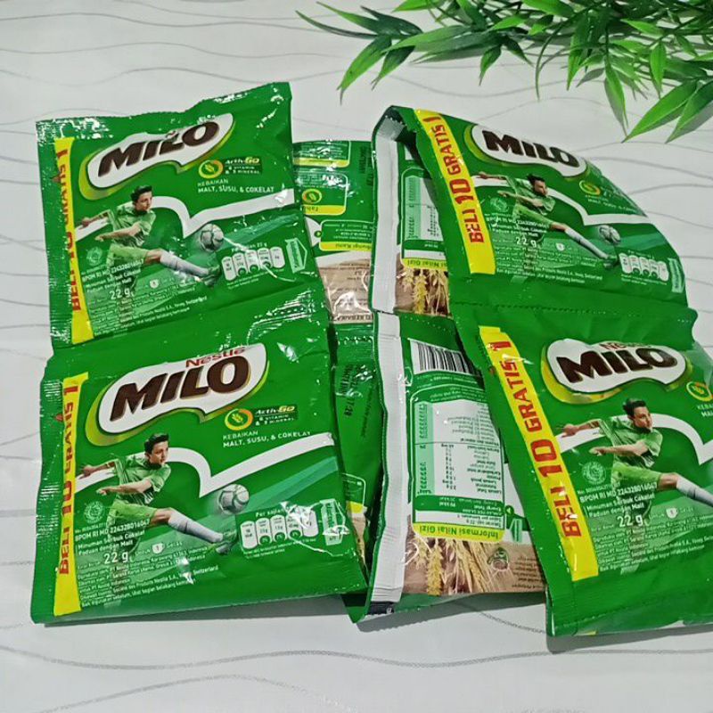 

Nestle Milo Activ Go Renteng Renceng 22gr 10 gratis 1 sachet