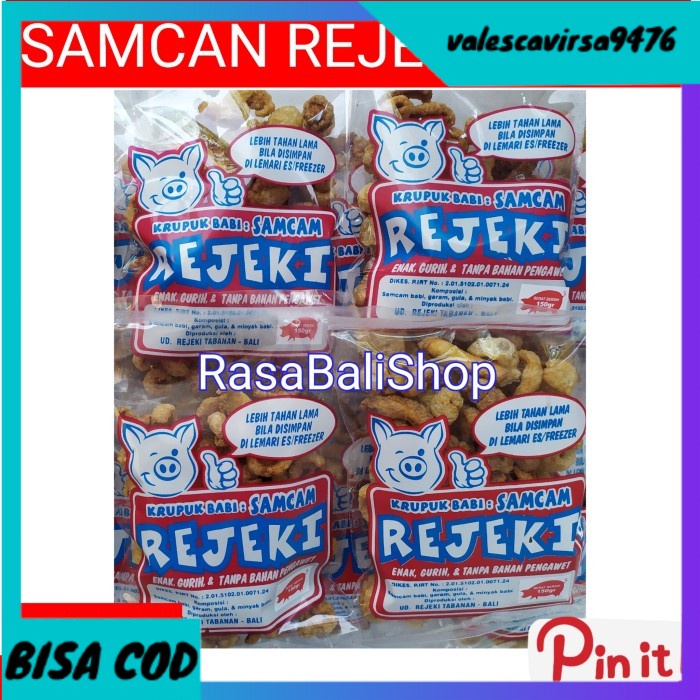 

⭐BISA COD⭐ SAMCAN REJEKI 150GR KRUPUK BABI KERUPUK BABI REJEKI