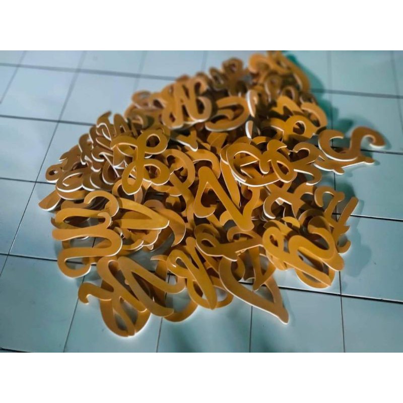 Huruf Iniai Abjad Wedding A Sampai Z Bahan Spon Karet Anti Patah ,Anti Remuk ,Anti Sobek
