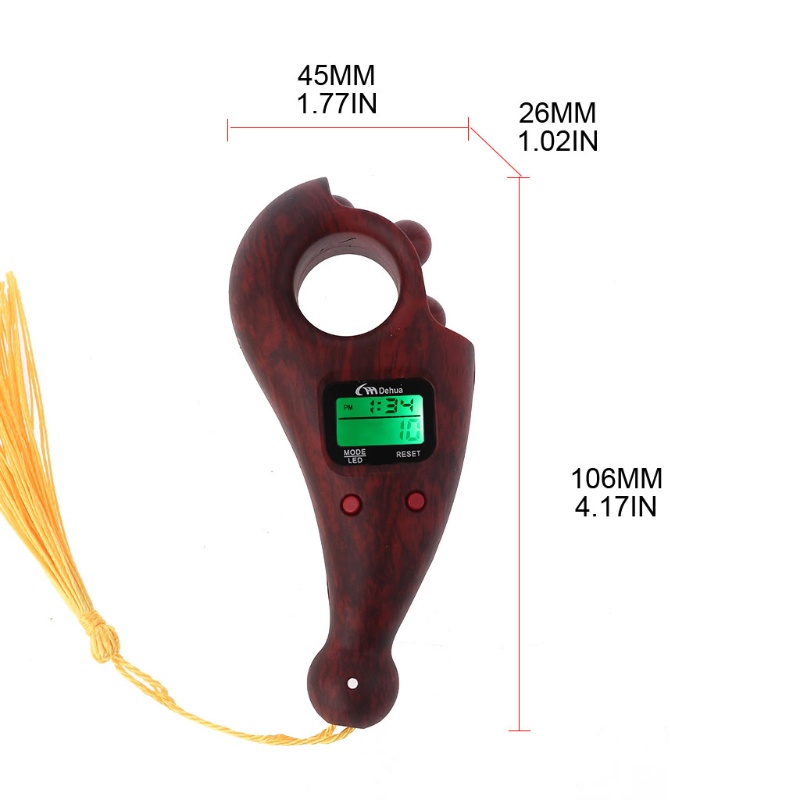 Btsg Alat Penghitung Digital Model Putar Warna Kayu Untuk Power Supply Baterai