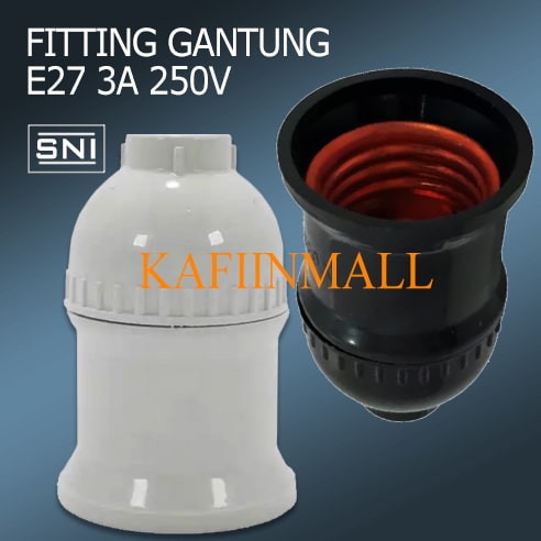 3A-5A 250V FITTING GANTUNG HITAM &amp; PUTIH Fiting - Fitting gantung Itami -Lamp Holder Itami