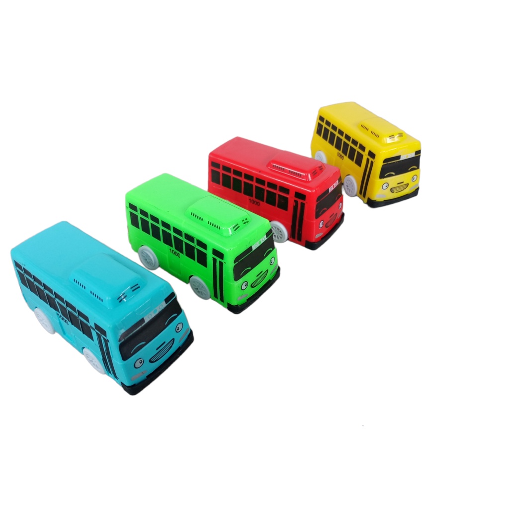 Mainan Bus Tayo / Bus Mini Toya Isi 4