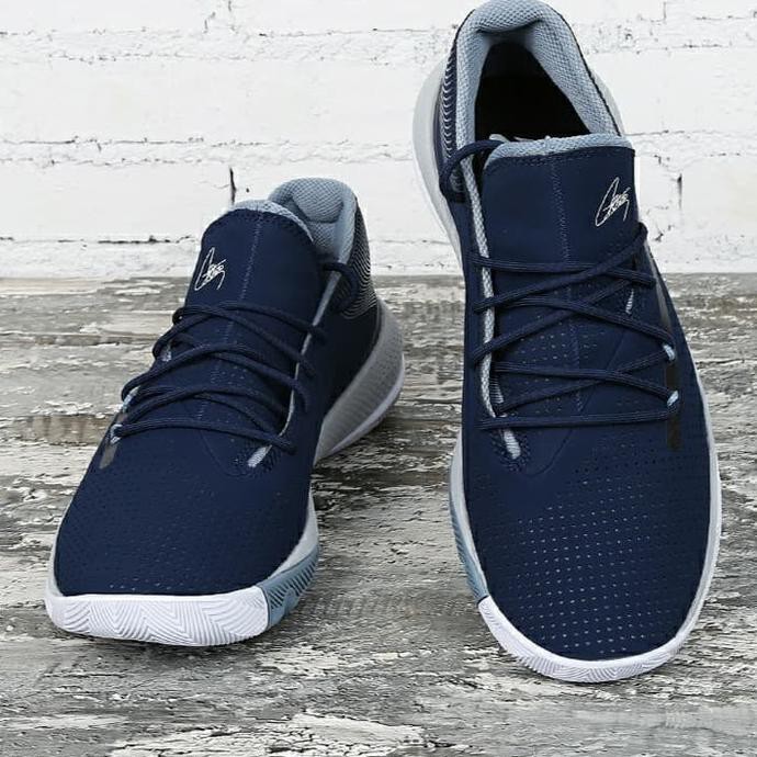 Sepatu Pria Basket Sport Ua Sc 3 Zero Iii Navy 100% Original Bnib Tikitokok