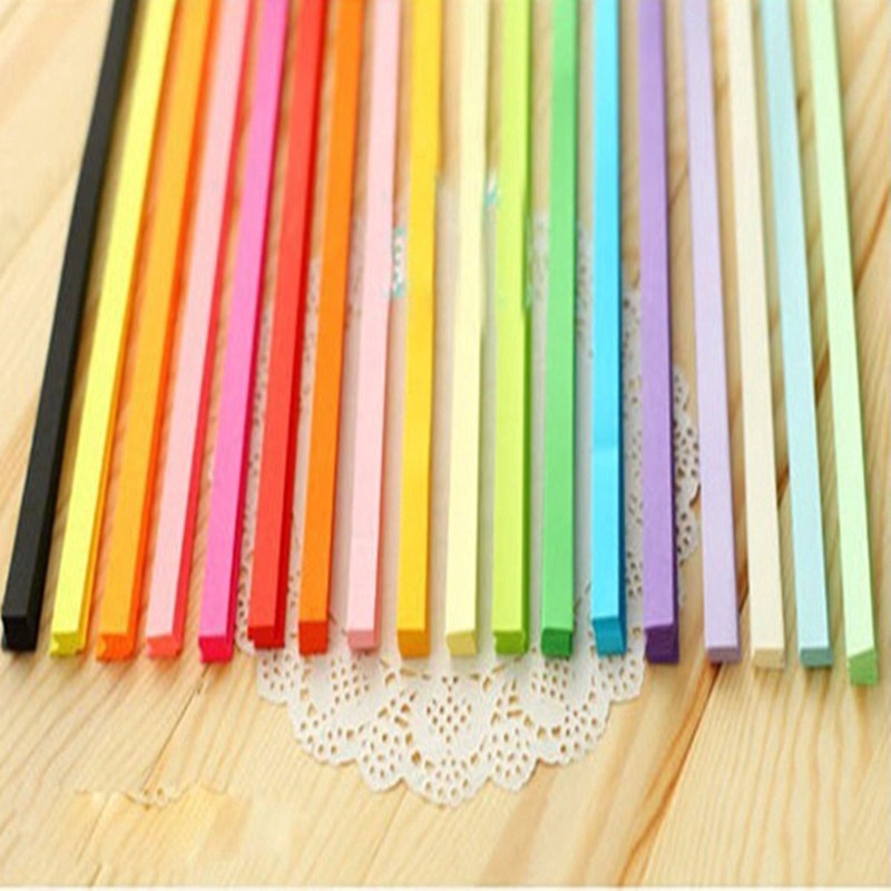 10 Colors 85 Pcs Lucky Star Craft Paper Origami Paper Strips Quilling Paper