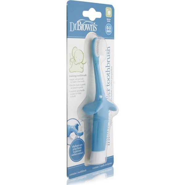 DR.BROWNS TODDLER TOOTHBRUSH BLUE 0-3T HG014 / SIKAT GIGI ANAK