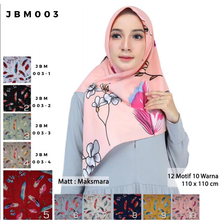 Jilbab Segitiga Mei Chen / Hijab Variasi Warna / Kode JBM003