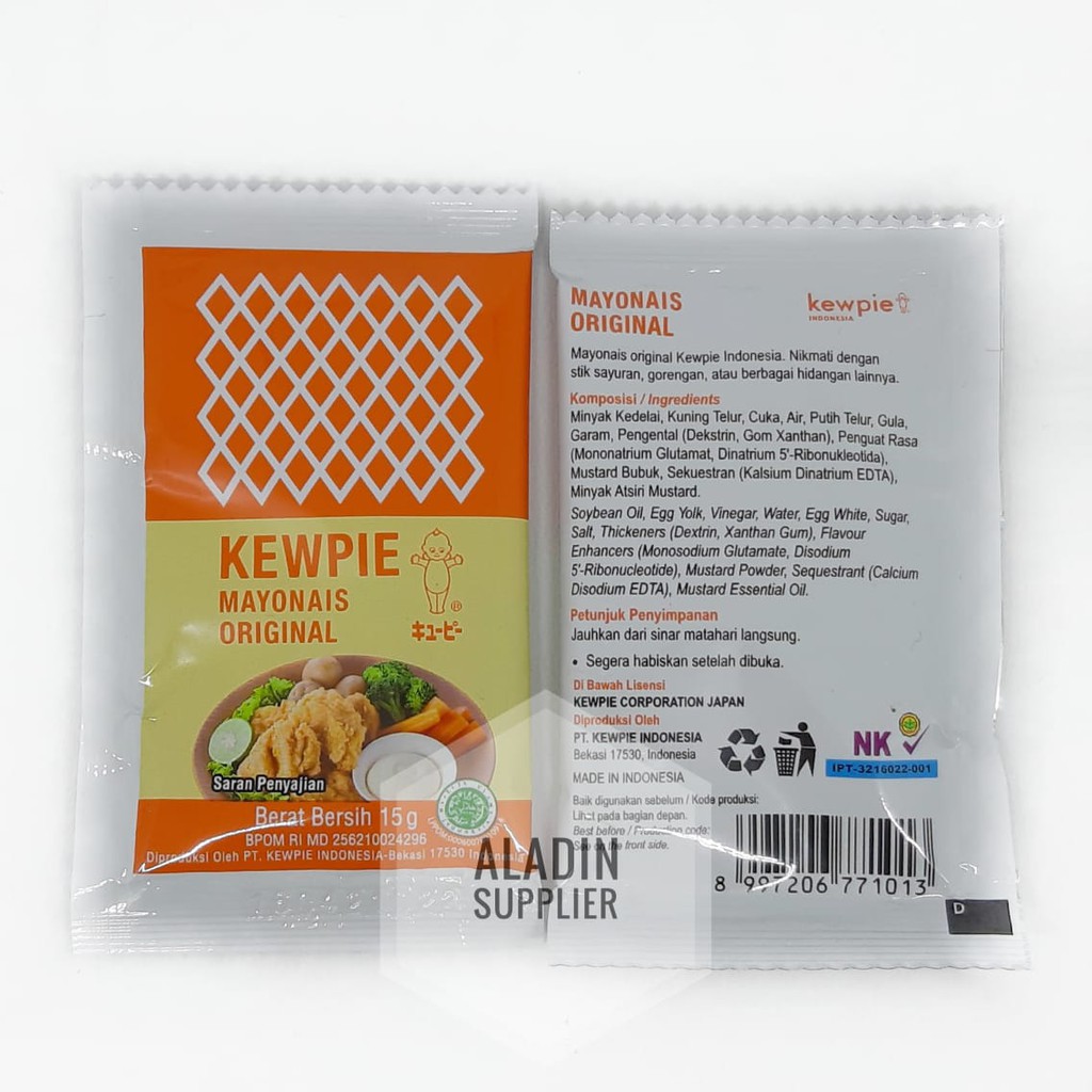 

Kewpie Original Mayonaise 15 Gr - Sachet