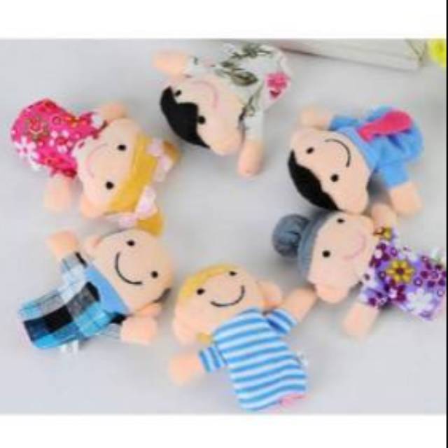 Boneka Jari Family 6pcs / Boneka Jari Animal 10pcs