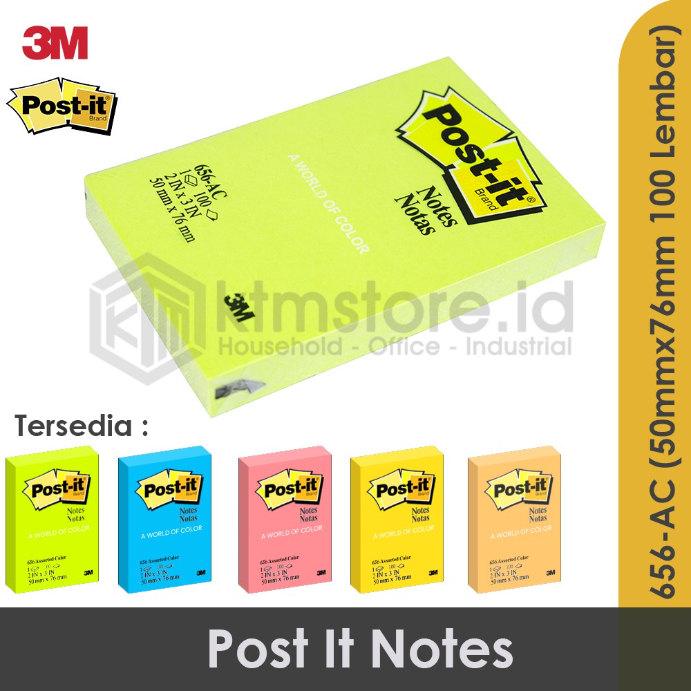  Post  It 3M Stick Note 2x3 656 AC Shopee Indonesia