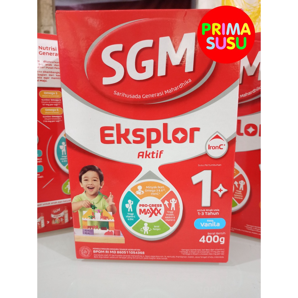 SGM Eksplor 1+ 400 Gr, Madu, Vanila