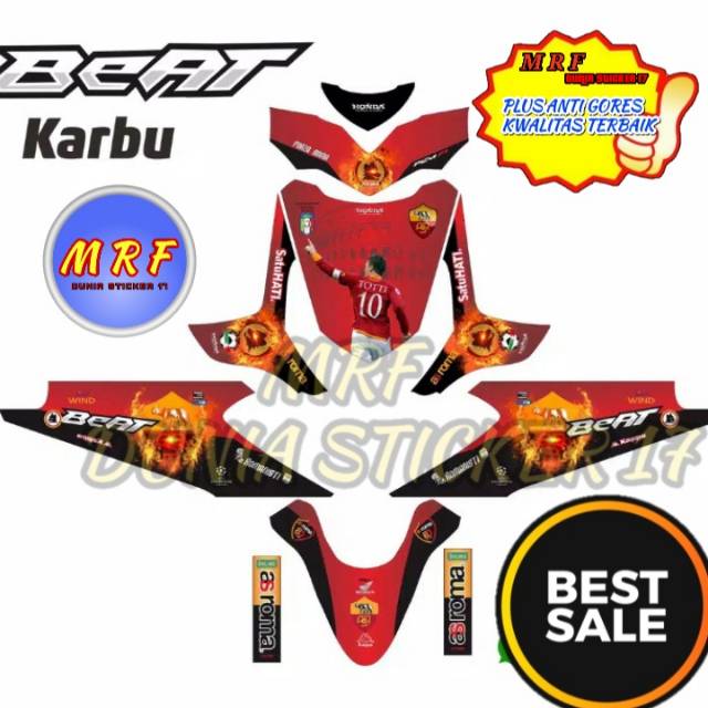 dekal beat karbu stiker decal beat karbu decal stiker beat karbu stiker motor beat karbu as roma