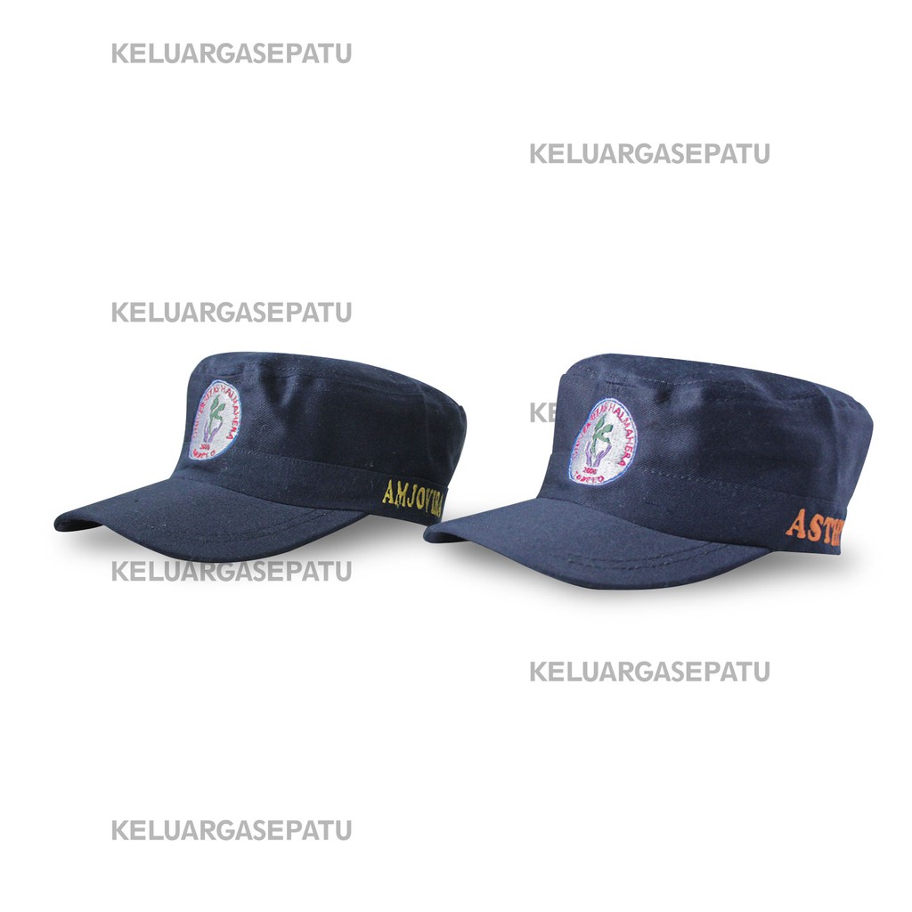 TOPI KOMANDO BORDIR NAMA CUSTOME SATUAN TOPI KOMANDO BORDIR SATUAN TOPI BORDIR LOGO NAMA DEWASA
