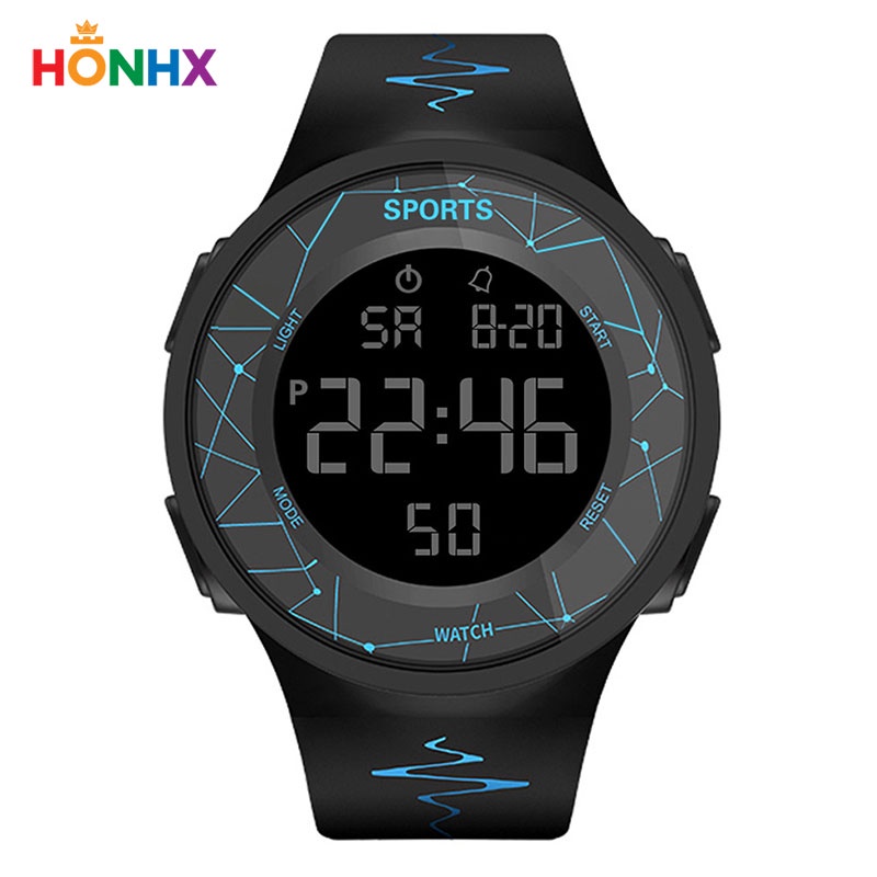 HONHX 1820 Jam Tangan Pria Digital Rubber WK-SBY