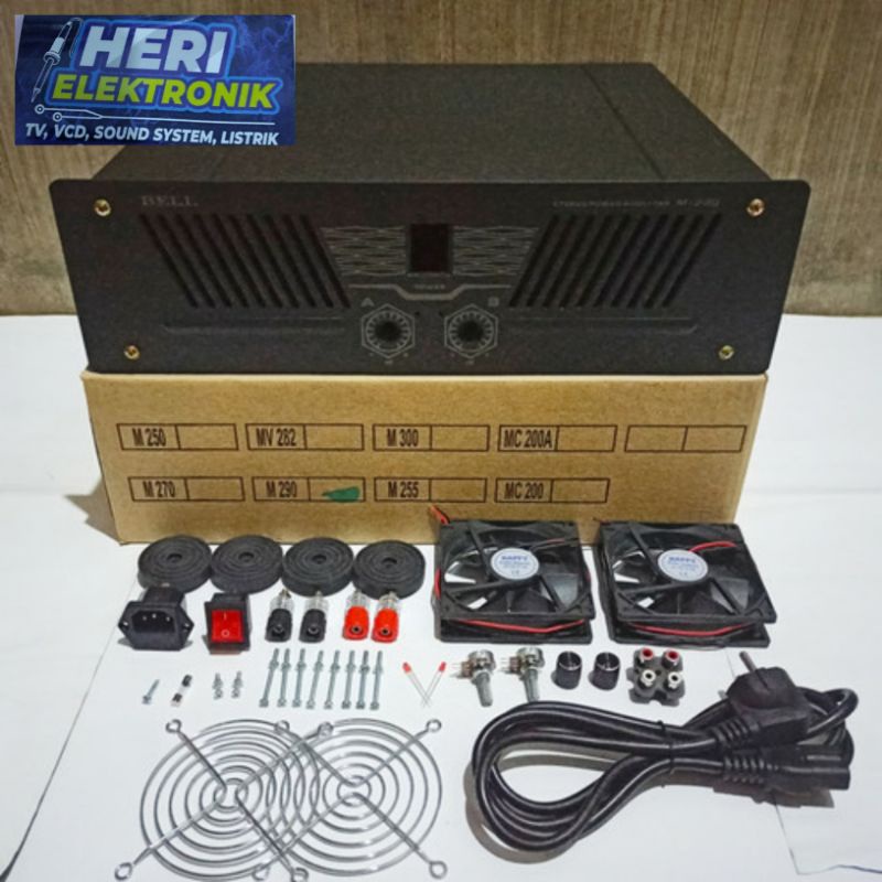 Box Power Amplifer Bell M290 plus asesoris