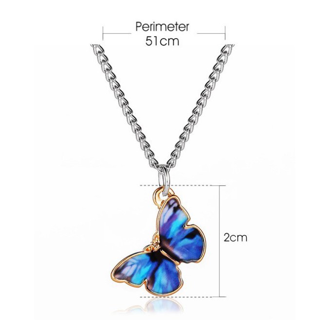 ~ PIYOSHI08 ~ Kalung Gelang Kupu-Kupu Aksesoris Clavicle Butterfly Gaya Korea Untuk Wanita AF44