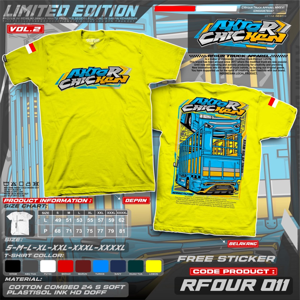 KAOS TRUCK CHICKEN RACE KAOS TRUK OLENG DEWASA PREMIUM DISTRO DRIVER CHICKEN AKTOR CHICKEN REPUBLIK CHICKEN TRUK AYAM BALAP