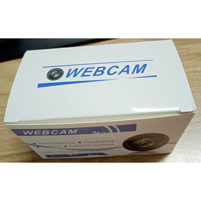 Webcam Desktop PC1080P with Microphone - F37 - Black