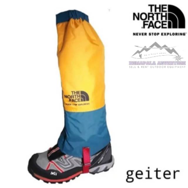Gaiters geiter atau pelindung kaki gunung outdoor adventure the north face tnf