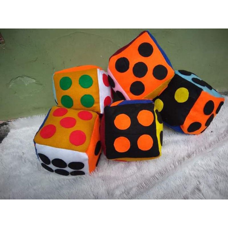 Boneka Bantal Dadu Ular Tangga | Dadu Bantal | Dadu Jumbo | Dadu Flanel